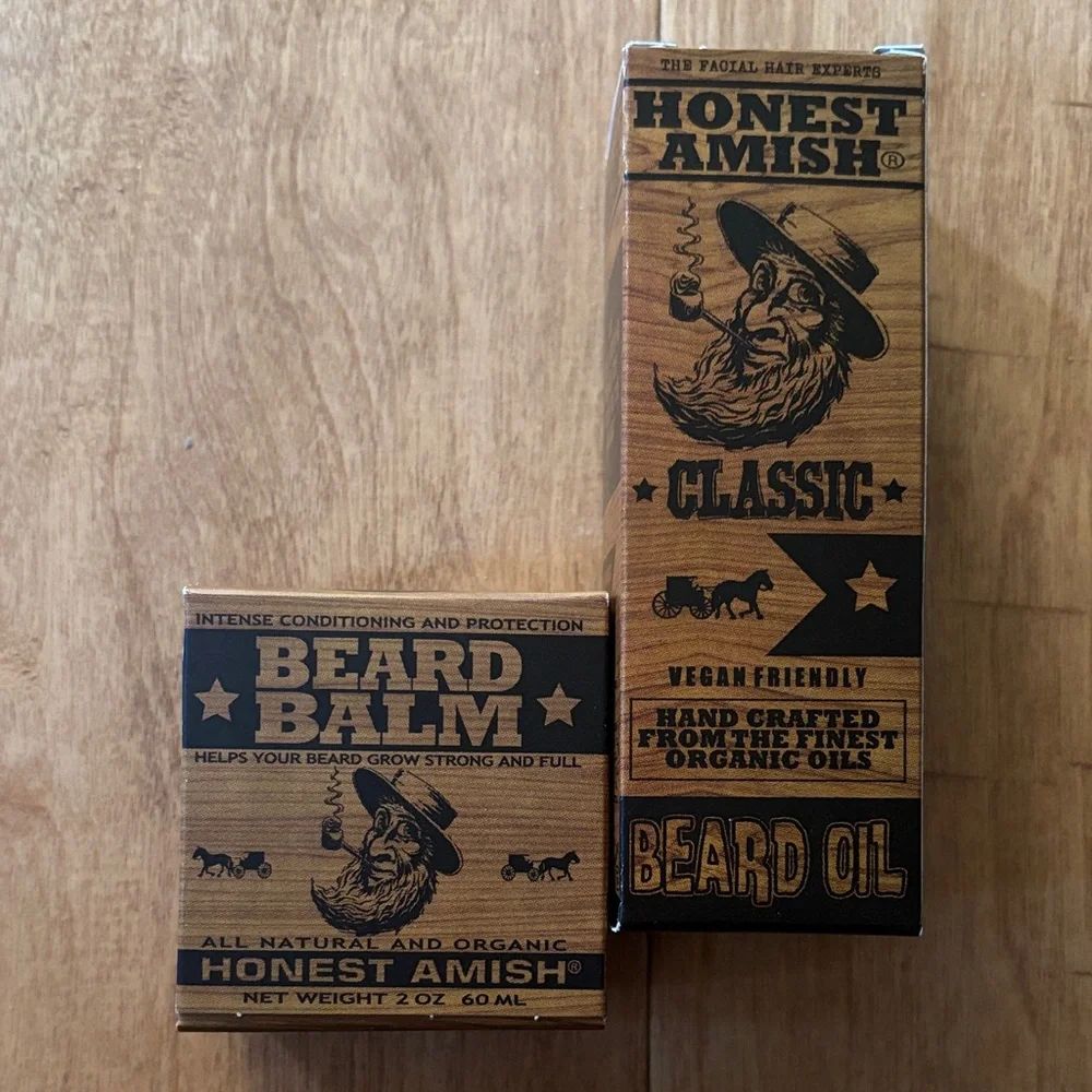 Honest Amish |Classic Vegan Friendly Beard Oil Intense Conditioning Beard Balm 2
